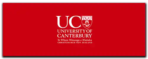 The University of Canterbury Te Whare Wānanga o Waitaha Christchurch, New Zealand logo is displayed at the top of the text.