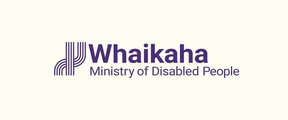 the logo of whaikaha on a light beige background